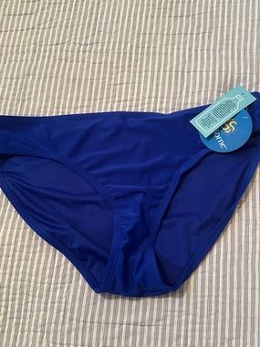NEW Sol Borne Women’s Bikini Swim / Bathing Suit Bottom Blue XL